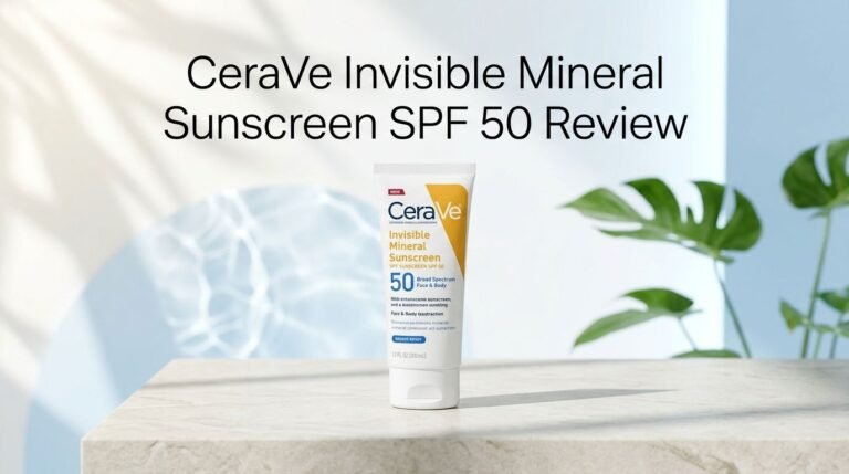 CeraVe Invisible Mineral Sunscreen SPF 50 Review 2026