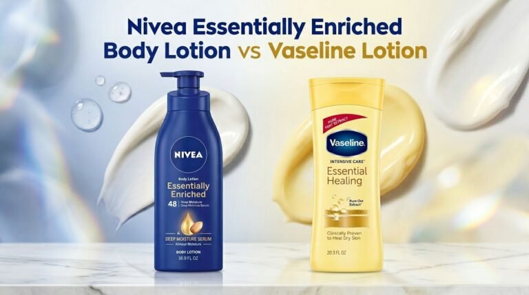 Nivea Essentially Enriched Body Lotion vs Vaseline Body Lotion