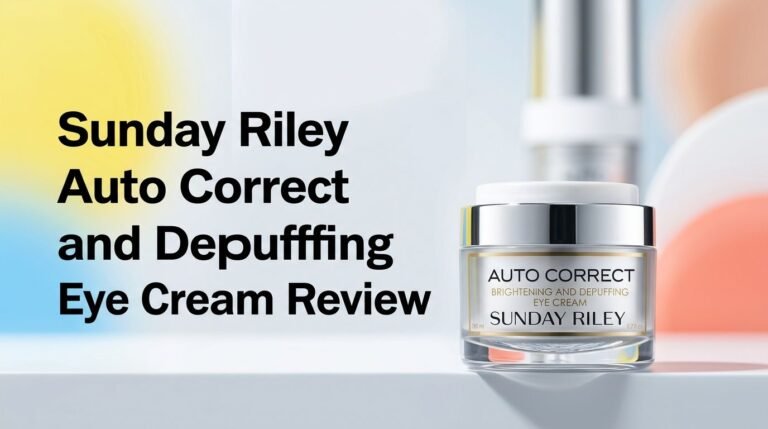 Sunday Riley Auto Correct Brightening and Depuffing Eye Cream Review 2026